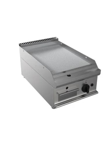 FRY-TOP GAZ NERVUREE A POSER ZONE DE CUISSON 400X530 MM L (en mm) : 400 - P (en mm) : 700 H (en mm) : 270