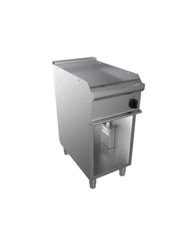 FRY-TOP ELECTRIQUE INOX 304 SUR MEUBLE OUVERT. PLAQUE LISSE INOX 304 Fourni avec câble électrique. sans prise Puissance (en kW)