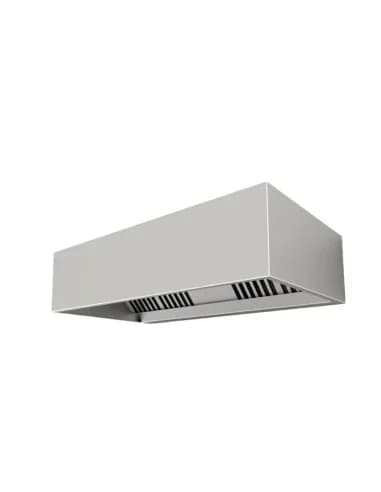 HOTTE MURALE RECTANGULAIRE.4 FILTRES.2850M3/H AVEC ECLAIRAGE LED GAINE 298X320MM AU DESSUS AU CENTRE Tension : 230V Mono - Puiss