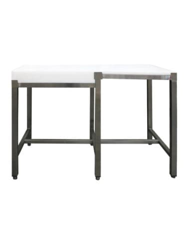 COMBINE INOX 304 TOUT POLY CENTRAL BILLOT POLY 600X600X100 MM L (en mm) : 1Â 500 - L (en mm) : 600 H (en mm) : 850