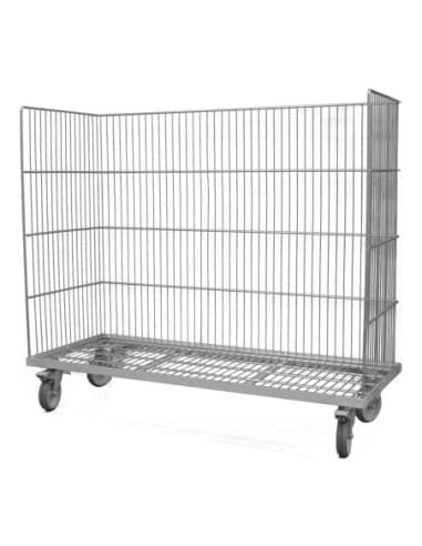 CHARIOT PANIER A BARQUETTES BOUCHERIE L (en mm) : 1Â 250 - P (en mm) : 500 H (en mm) : 1Â 100