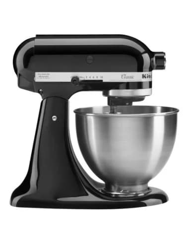 Batteur tĂŞte inclinable Classic KitchenAid 4,3L noir 5K45SSEOB