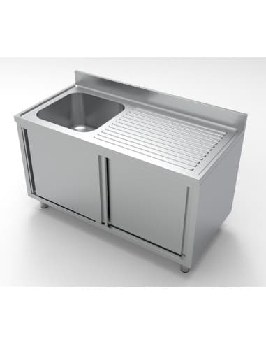 700 BLOC-ÉVIER PORTES COULISST 1 À GAUCHE 1400