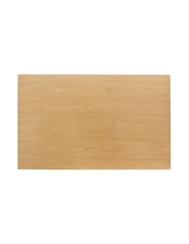 Plateau de table rectangulaire pré-percé coloris frêne naturel Bolero 700 x 1100mm