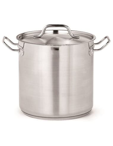MARMITE PROFONDE EN ACIER INOXYDABLE + COUVERCLE ø45 71L