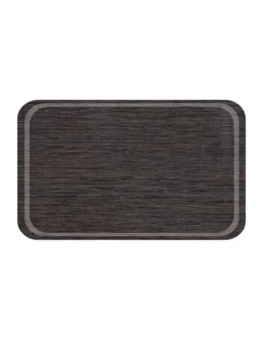 Plateau Euronorme en mélamine Roltex antidérapant 530x370mm wengé