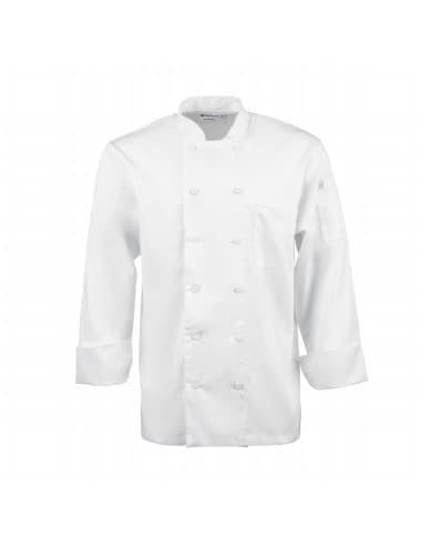 Veste de cuisine mixte blanche Ă manches longues Chef Works Calgary Cool Vent XXL