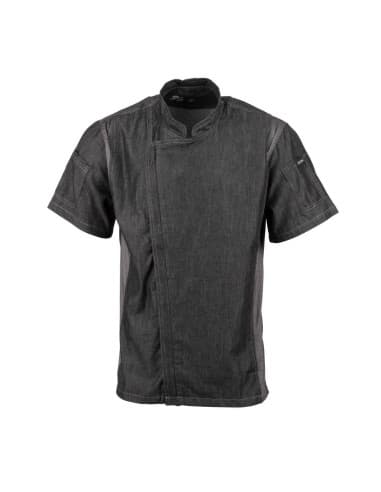 Veste de cuisine mixte denim Ă manches courtes Chef Works Urban Delancey S