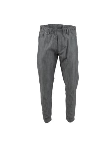 Pantalon de cuisine Works Urban Jogger 257 Ã fines rayures noires et blanches M