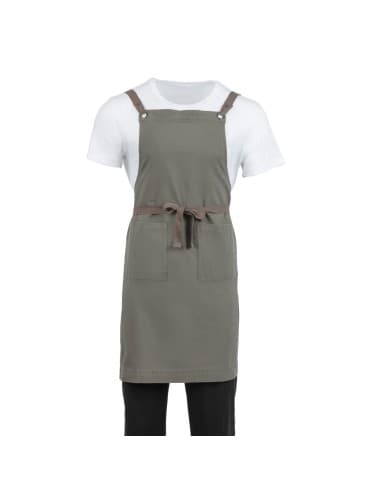 Tablier bavette en coton Southside kaki