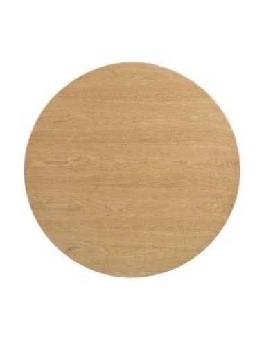 Plateau de table rond pré-percé coloris frêne naturel Bolero 600mm