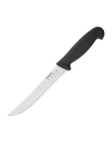 Couteau tout usage alvéolé Hygiplas noir 125mm