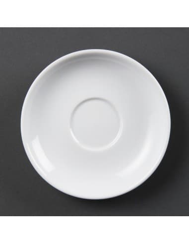 Soucoupes pour tasses à expresso Olympia Whiteware (lot de 12)