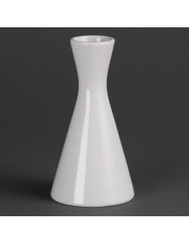 Vases bouteilles blancs 140mm Olympia (lot de 6)