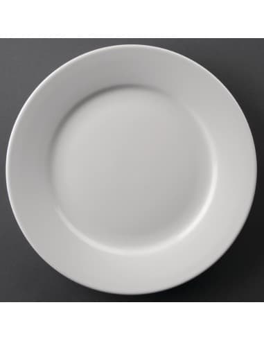Assiettes à bord large Olympia Athena 228mm (lot de 12)