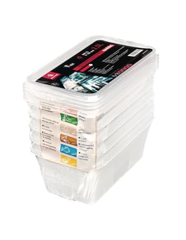 Boîte de stockage GN1/4 Matfer Bourgeat Modulus utilisation intensive 3,5L (lot de 5)