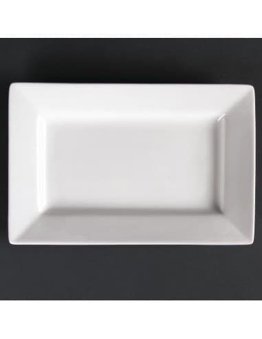 Assiettes Rectangulaires À Bord Large Olympia Lumina 200 x 130mm (lot de 6)