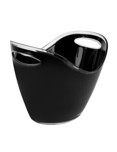 Seau Ă vin ou champagne APS noir 3 bouteilles