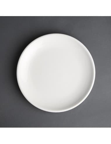 Assiettes plates blanches Olympia Café 205mm (lot de 12)