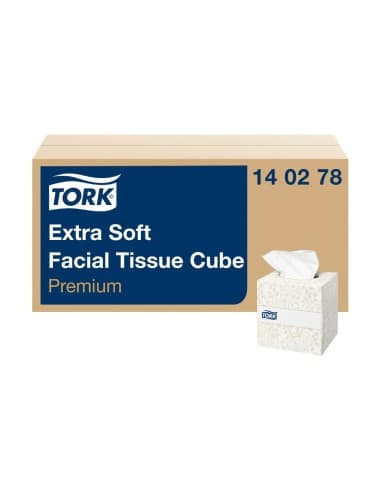 Boîtes cubes de mouchoirs extra doux 2 plis Tork Premium 2 plis (30x100)