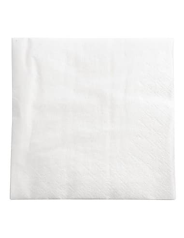 Serviettes cocktail blanches 2 plis Fasana 240mm (Lot de 1500)