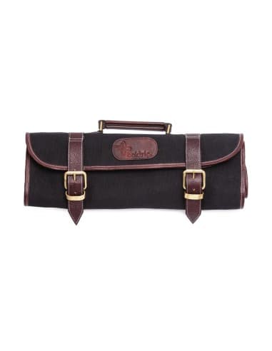 Trousse Ă couteaux en toile Boldric noire 9 emplacements