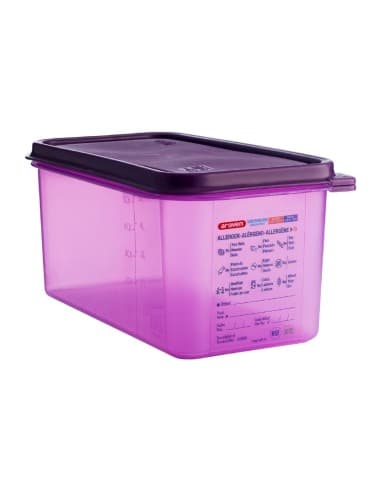 Bac hermétique violet antiallergénique GN1/3 Araven 6L