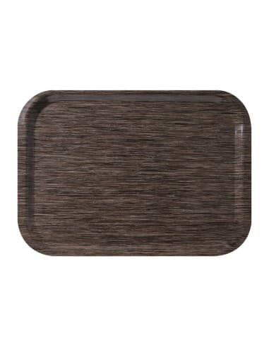 Plateau de service en mélamine Roltex Fast Food 375x265mm wengé