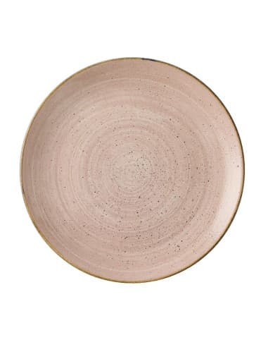 Assiettes avec rebord Churchill Stonecast Raw Terracotta Evolve 260mm (Lot de 12)