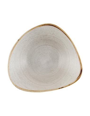Bols triangulaires Churchill Stonecast Raw Lotus Grey 228mm (lot de 12)