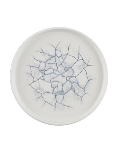 Assiettes avec rebord Churchill Studio Prints Kintsugi Pearl Grey 220mm (lot de 6)