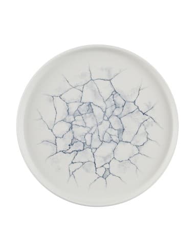 Assiettes avec rebord Churchill Studio Prints Kintsugi Pearl Grey 260mm (Lot de 6)