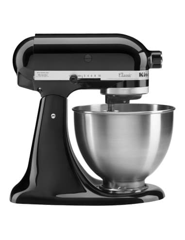 Batteur tĂȘte inclinable Classic KitchenAid 4,3L noir 5K45SSEOB