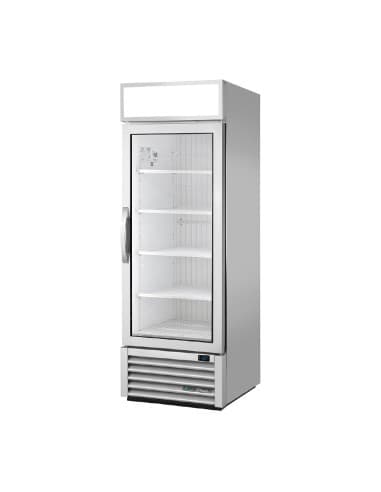 Vitrine réfrigérée négative libre service 1 porte True GDM-23F-HC-FGD01-ALU