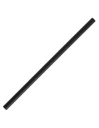 Pailles agitateurs en papier compostables Fiesta Compostable noires (Lot de 250)