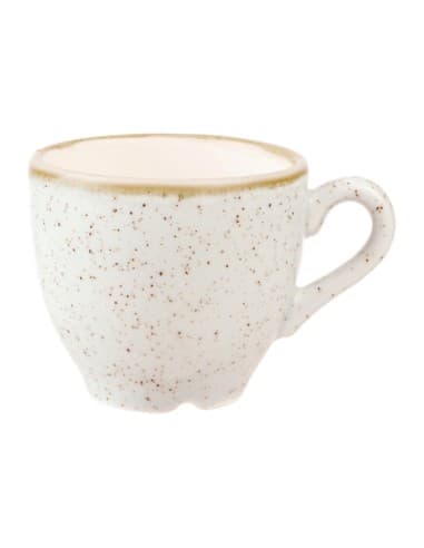 Tasses à espresso Churchill Stonecast Barley White 100ml (lot de 12)