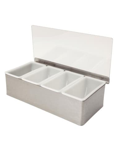 Boîte à compartiments Beaumont en inox 4x568 ml