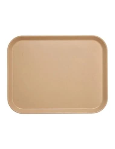 Plateau en polyester Versalite Cambro moka moucheté 45,7 cm