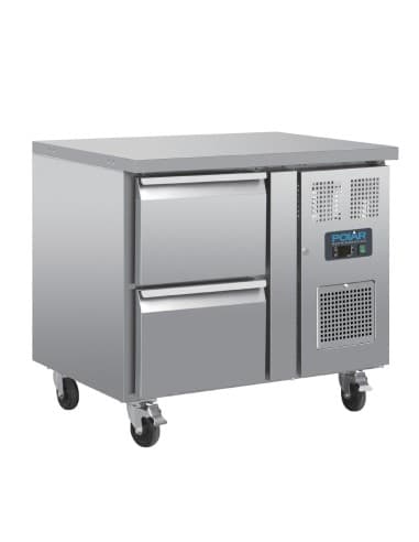 Table réfrigérée GN 1/1 ventilée 2 tiroirs Polar Série U