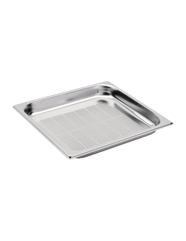 Bac inox perforé GN 2/3 Gastro M profondeur 65mm