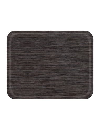 Plateau de service en mélamine Roltex Self antidérapant 46x36cm wengé
