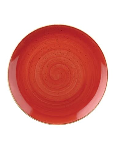 Assiettes rondes Churchill Stonecast Berry Red 288mm (Lot de 12)