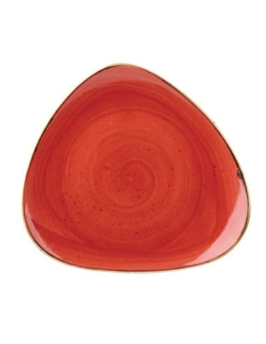 Assiettes triangulaires Churchill Stonecast Berry Red 192mm (Lot de 12)