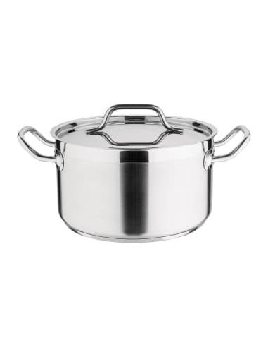 Braisière inox avec couvercle Nisbets Essentials 24 cm