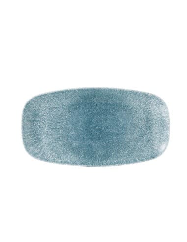 Assiettes oblongues Churchill Studio Prints Raku Oblong 355mm Topaz Blue (Lot de 6)