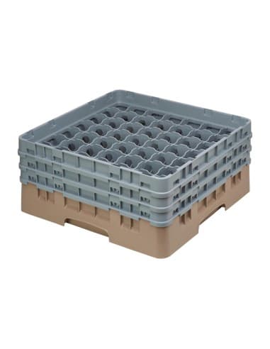 Casier à verres 49 compartiments Camrack Cambro beige hauteur max 174mm