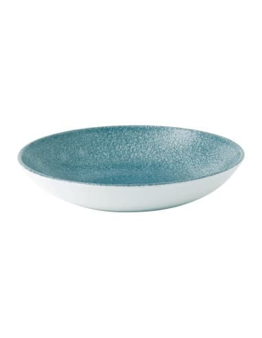 Assiettes coupe ronde Churchill Studio Prints Raku Topaz Blue 182mm (Lot de 12)