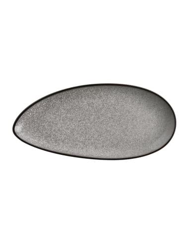 Assiettes feuille Olympia Mineral 255mm (lot de 6)