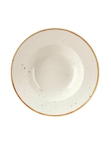 Bols à bord large Churchill Stonecast Barley White 240mm (Lot de 12)