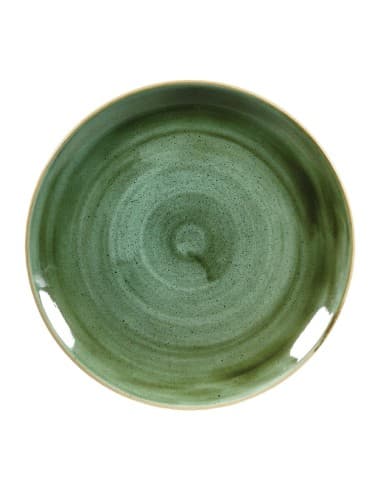 Assiettes rondes Churchill Stonecast Samphire Green 288mm (Lot de 12)
